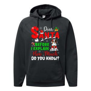 Before I Explain How Much You Know Xmas Papillon Owner Lover Performance Fleece Hoodie