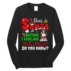 Before I Explain How Much You Know Xmas Papillon Owner Lover Long Sleeve Shirt