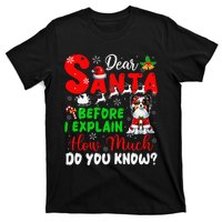 Before I Explain How Much You Know Xmas Papillon Owner Lover T-Shirt