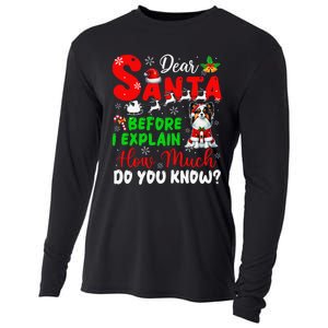 Before I Explain How Much You Know Xmas Papillon Owner Lover Cooling Performance Long Sleeve Crew