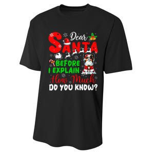 Before I Explain How Much You Know Xmas Papillon Owner Lover Performance Sprint T-Shirt