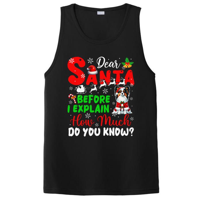 Before I Explain How Much You Know Xmas Papillon Owner Lover PosiCharge Competitor Tank