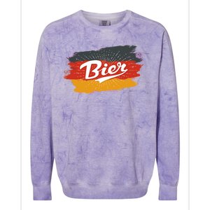 Bier German Flag Oktoberfest Colorblast Crewneck Sweatshirt