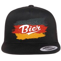 Bier German Flag Oktoberfest Flatbill Hat