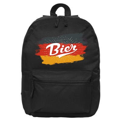 Bier German Flag Oktoberfest 16 in Basic Backpack