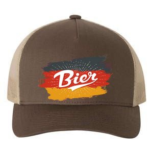 Bier German Flag Oktoberfest Yupoong Adult 5-Panel Trucker Hat