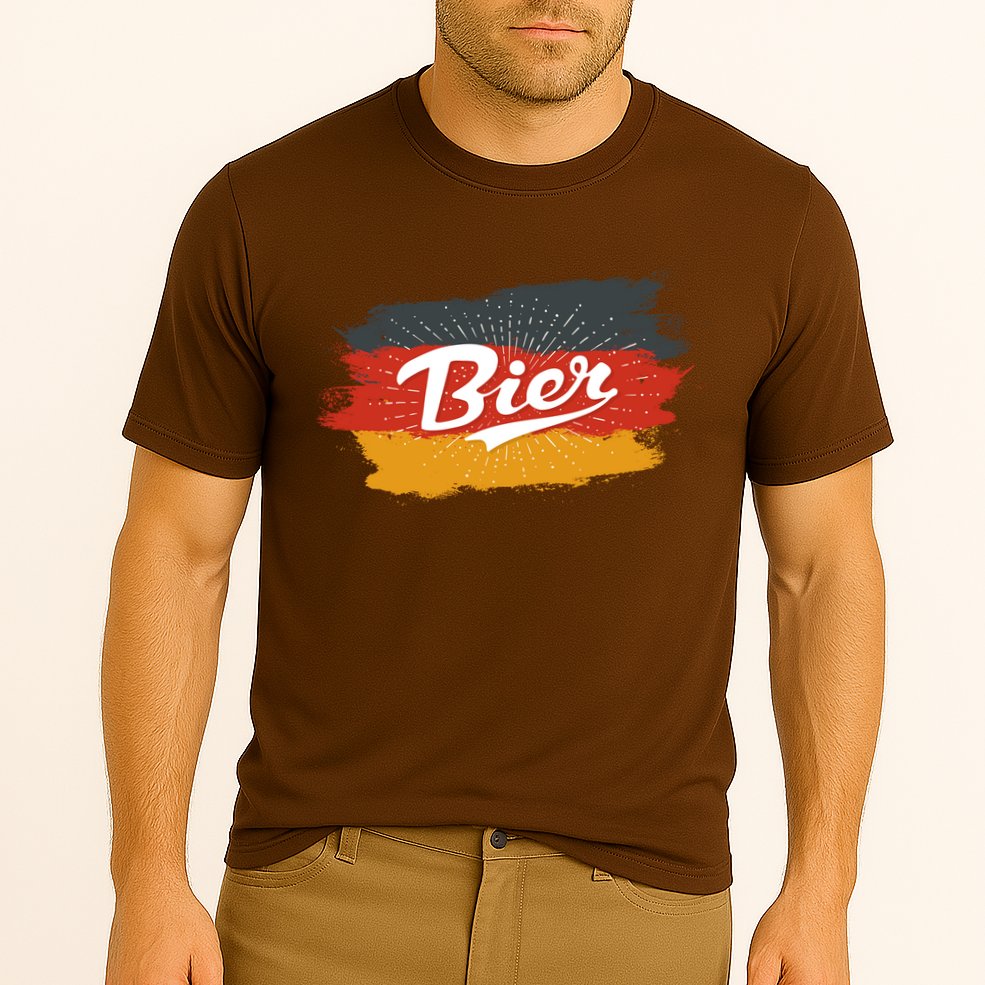 Bier German Flag Oktoberfest Cooling Performance Crew T-Shirt
