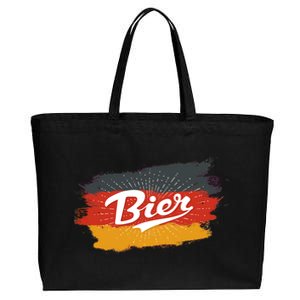 Bier German Flag Oktoberfest Cotton Canvas Jumbo Tote