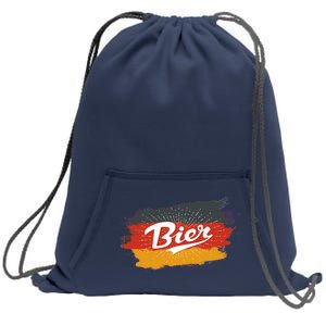 Bier German Flag Oktoberfest Sweatshirt Cinch Pack Bag