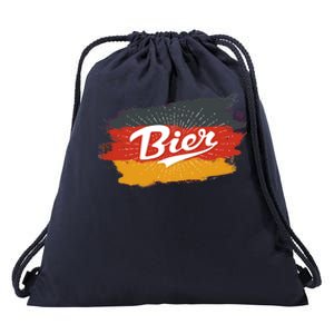 Bier German Flag Oktoberfest Drawstring Bag