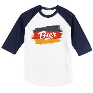 Bier German Flag Oktoberfest Baseball Sleeve Shirt