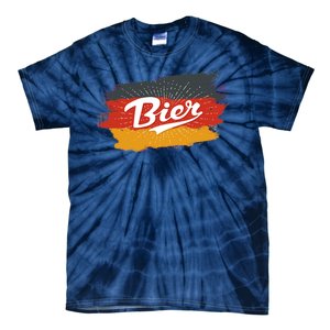 Bier German Flag Oktoberfest Tie-Dye T-Shirt