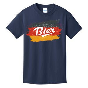 Bier German Flag Oktoberfest Kids T-Shirt