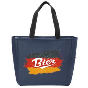 Bier German Flag Oktoberfest Zip Tote Bag