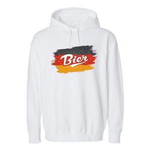 Bier German Flag Oktoberfest Garment-Dyed Fleece Hoodie