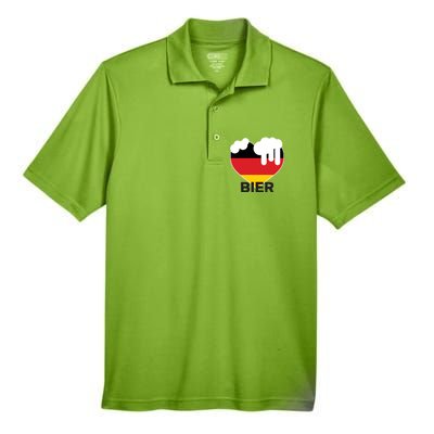 Bier Heart Full of Beer Oktoberfest Men's Origin Performance Pique Polo