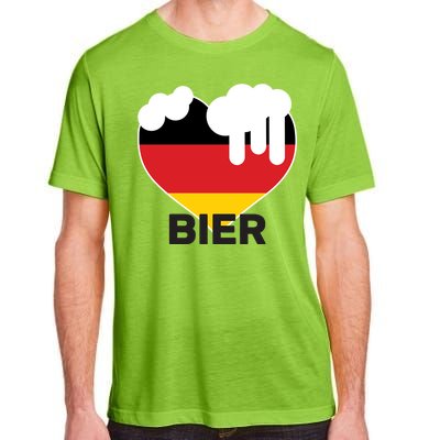 Bier Heart Full of Beer Oktoberfest Adult ChromaSoft Performance T-Shirt