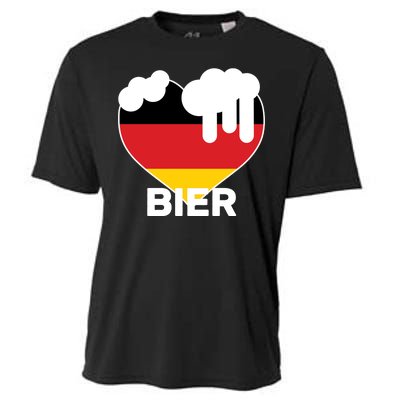 Bier Heart Full of Beer Oktoberfest Cooling Performance Crew T-Shirt