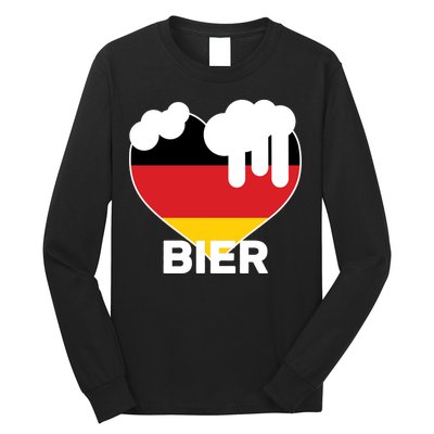 Bier Heart Full of Beer Oktoberfest Long Sleeve Shirt