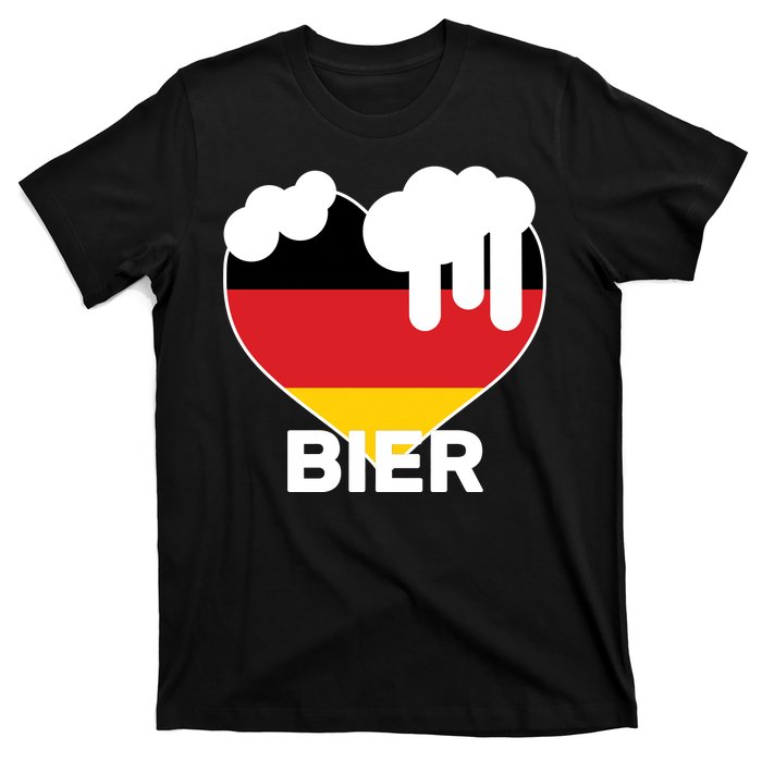 Bier Heart Full of Beer Oktoberfest T-Shirt