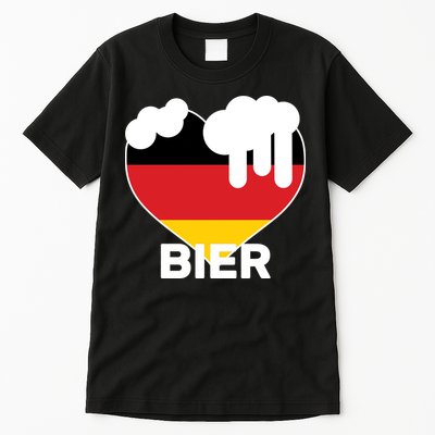 Bier Heart Full of Beer Oktoberfest Tall T-Shirt