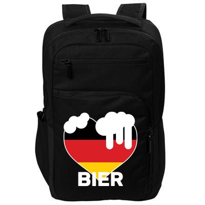Bier Heart Full of Beer Oktoberfest Impact Tech Backpack