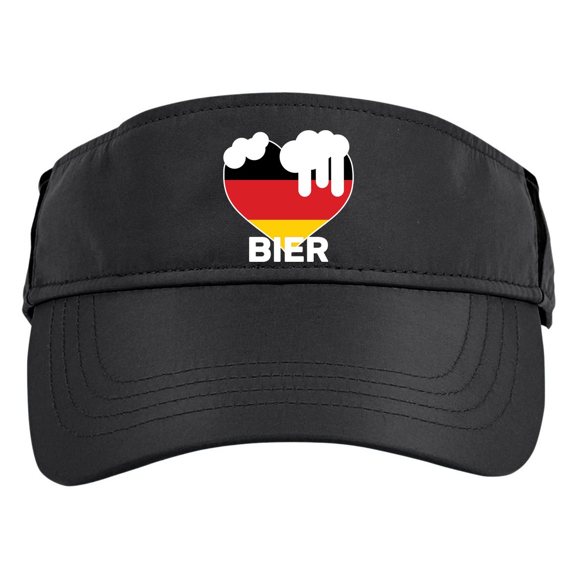Bier Heart Full of Beer Oktoberfest Adult Drive Performance Visor
