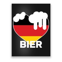 Bier Heart Full of Beer Oktoberfest Poster
