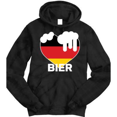 Bier Heart Full of Beer Oktoberfest Tie Dye Hoodie