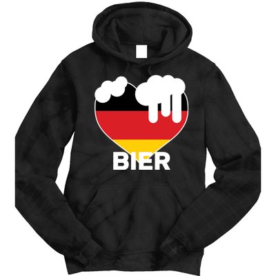 Bier Heart Full of Beer Oktoberfest Tie Dye Hoodie