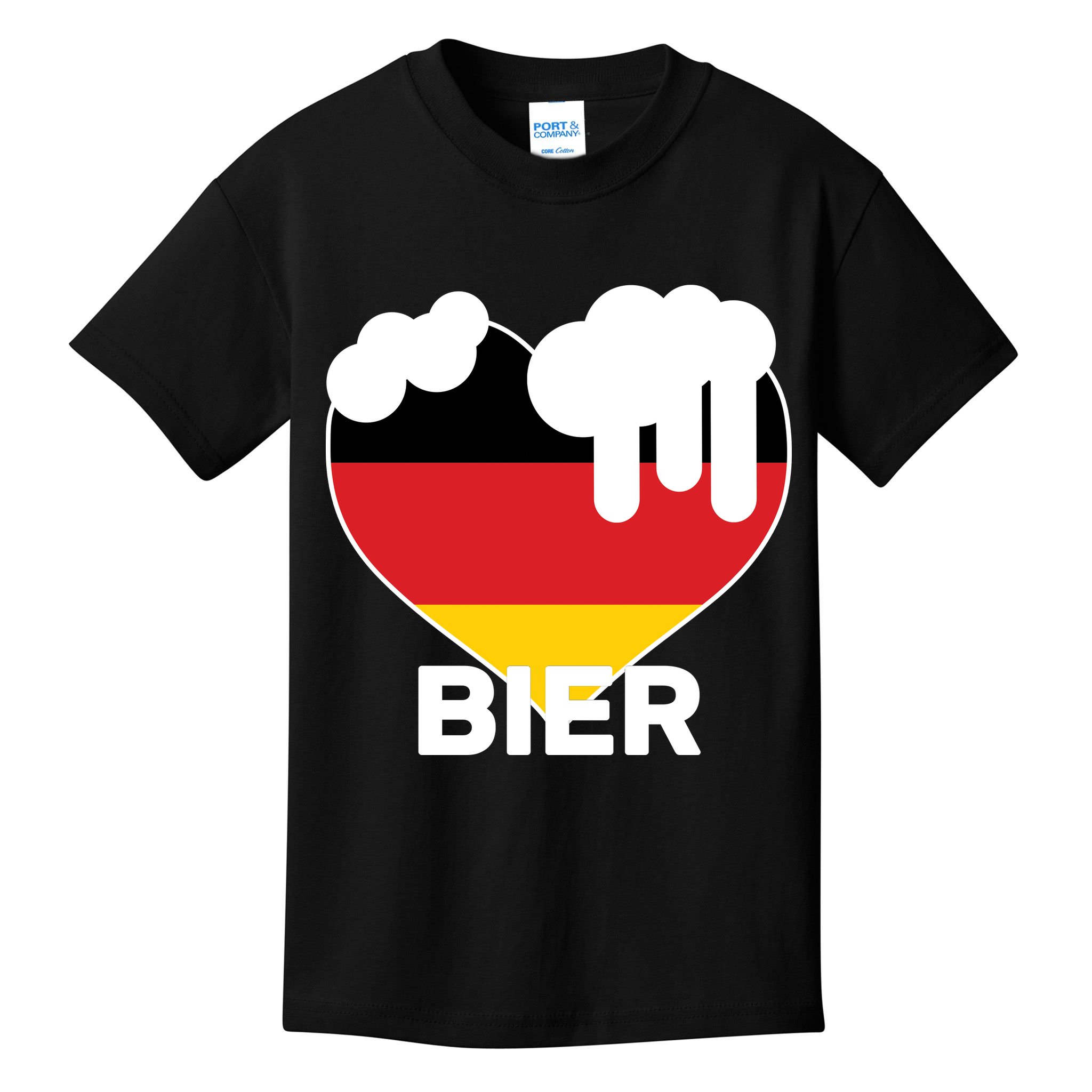 Bier Heart Full of Beer Oktoberfest Kids T-Shirt
