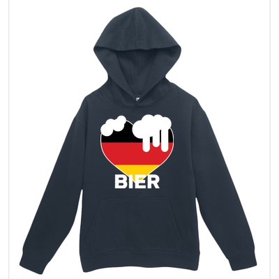 Bier Heart Full of Beer Oktoberfest Urban Pullover Hoodie