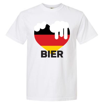 Bier Heart Full of Beer Oktoberfest Garment-Dyed Heavyweight T-Shirt