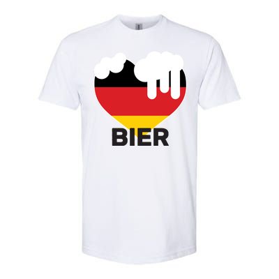 Bier Heart Full of Beer Oktoberfest Softstyle CVC T-Shirt