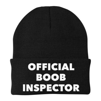 Boob Inspector Funny Saying Halloween Quote Costume Beanie
