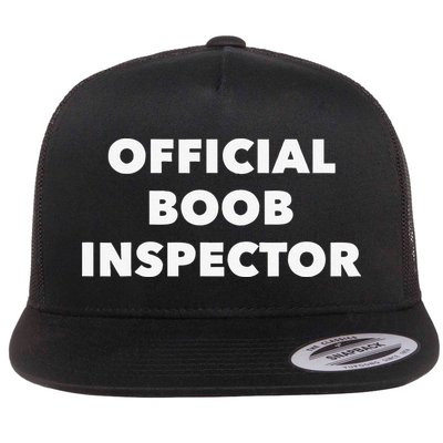 Boob Inspector Funny Saying Halloween Quote Costume Flatbill Hat