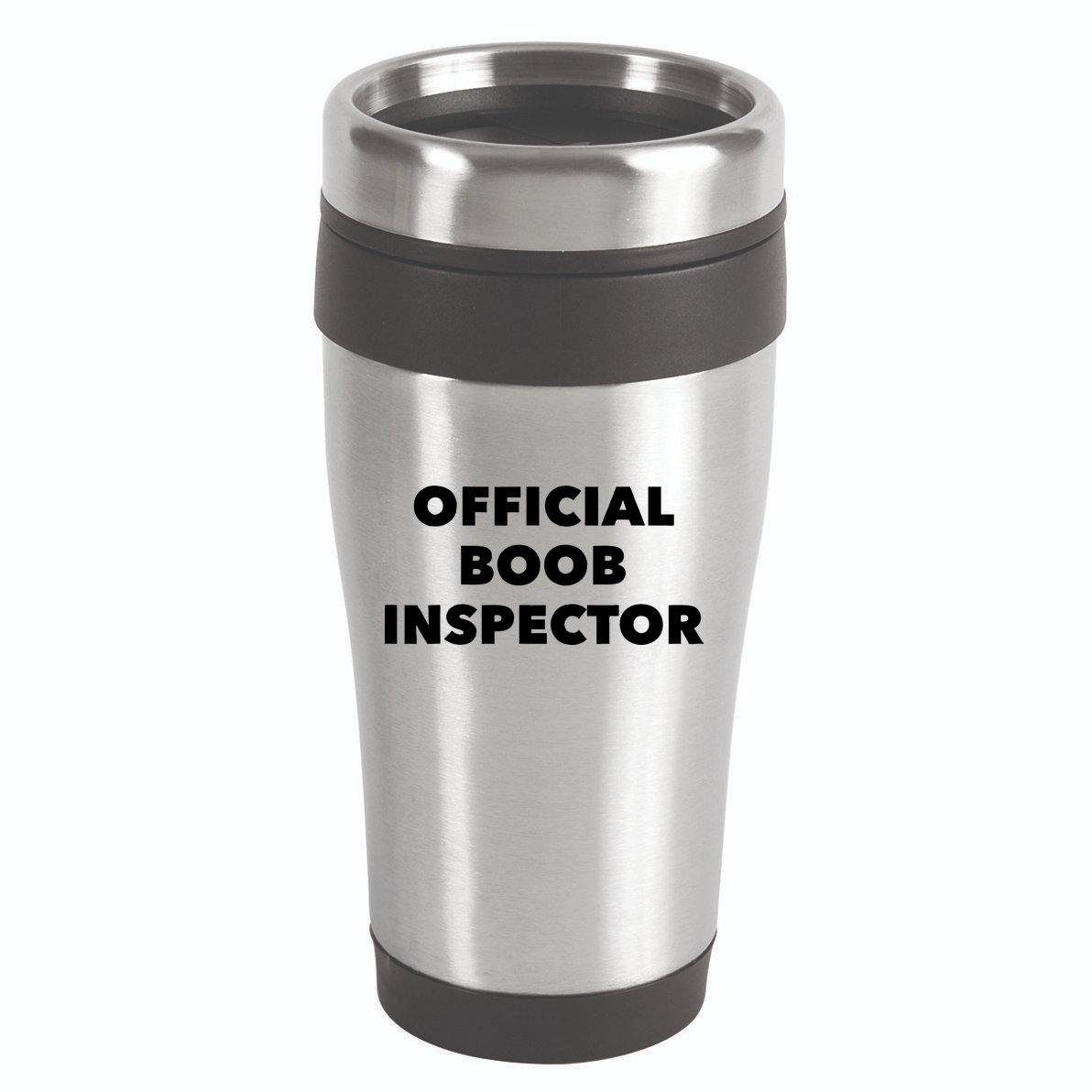 Boob Inspector Funny Saying Halloween Quote Costume 16oz Travel Tumbler