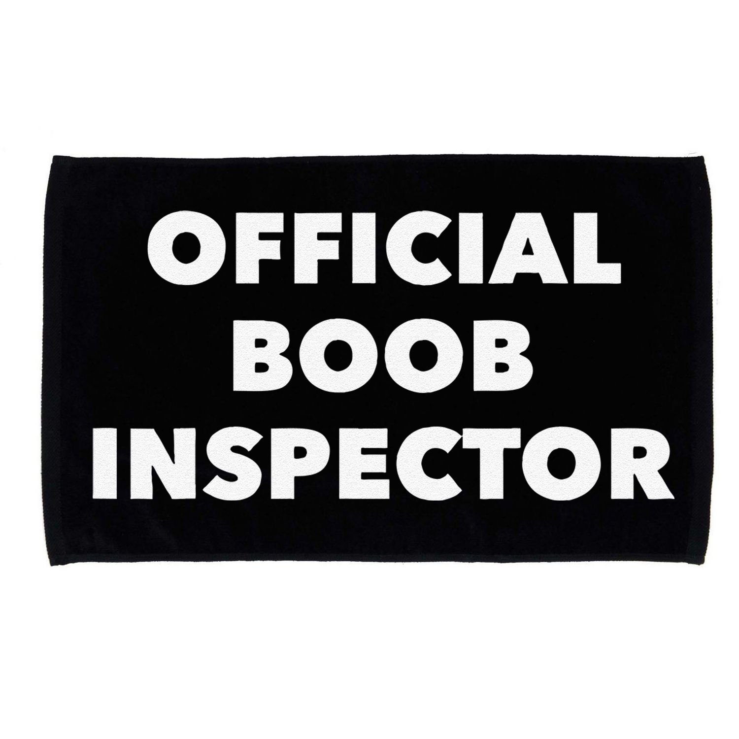 Boob Inspector Funny Saying Halloween Quote Costume Microfiber Hand Towel