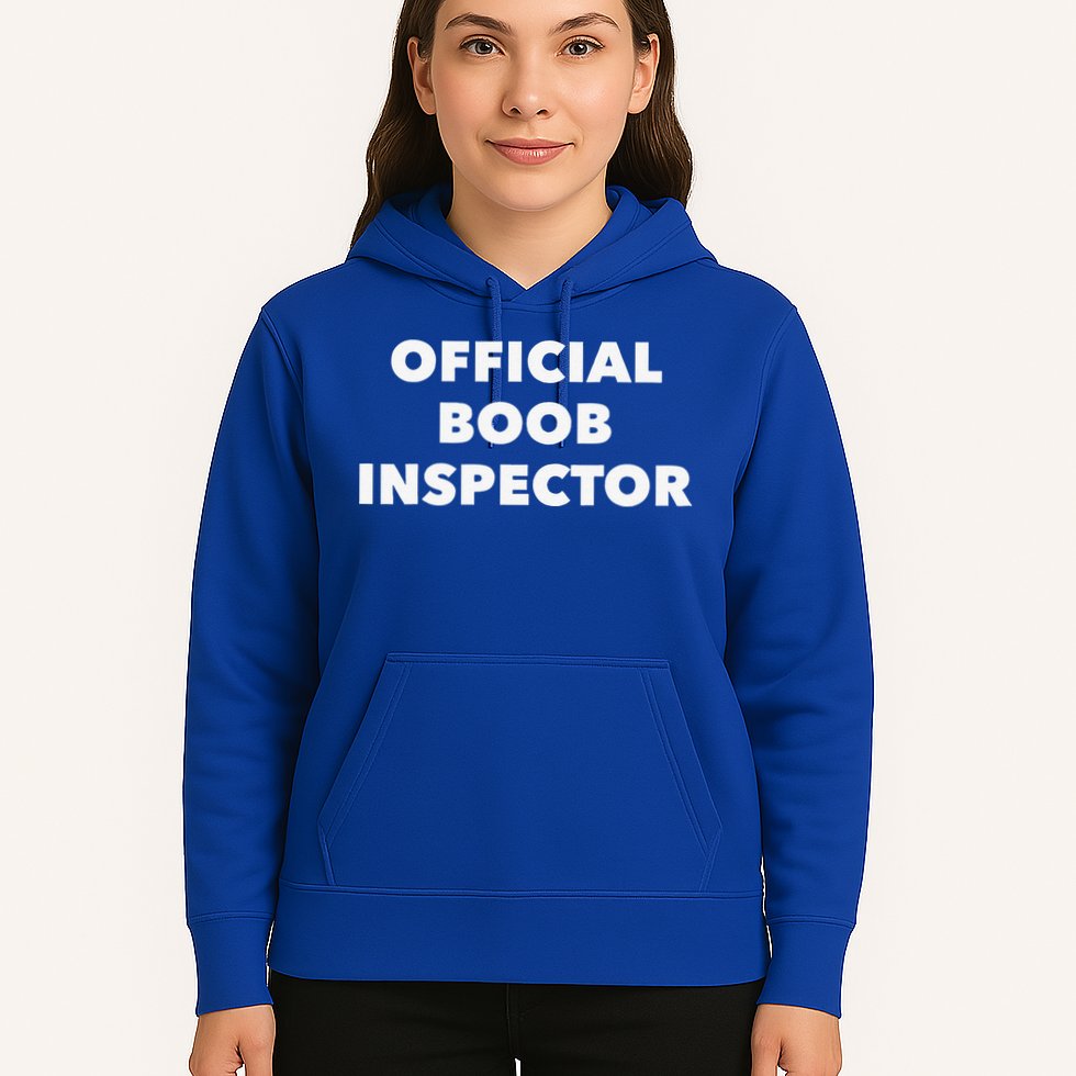 Boob Inspector Funny Saying Halloween Quote Costume Hoodie