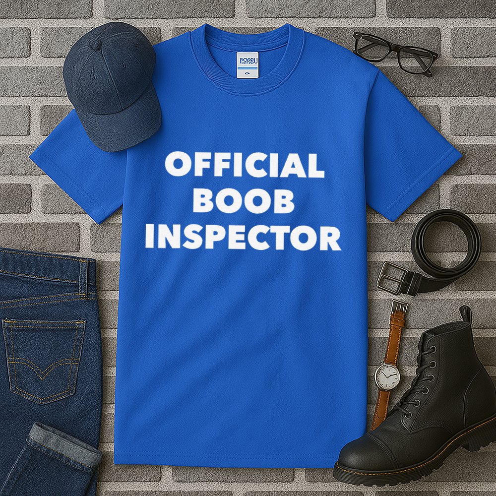 Boob Inspector Funny Saying Halloween Quote Costume Tall T-Shirt