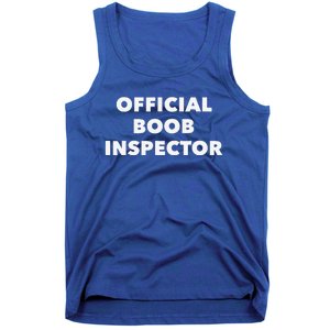 Boob Inspector Funny Saying Halloween Quote Costume Tank Top