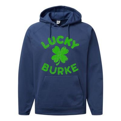 Burke Irish Family Saint Patrick's Day Irish Burke Performance Fleece Hoodie