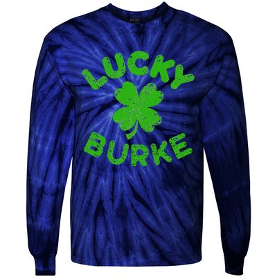 Burke Irish Family Saint Patrick's Day Irish Burke Tie-Dye Long Sleeve Shirt