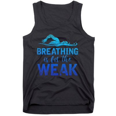 Breathing Is For The Weak Sports Swimming Tank Top