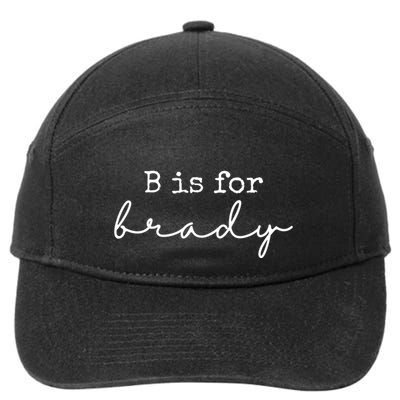 B Is For Brady 7-Panel Snapback Hat