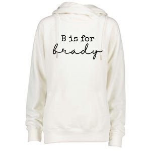 B Is For Brady Womens Funnel Neck Pullover Hood