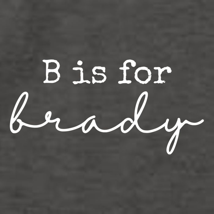 B Is For Brady Vector Backpack