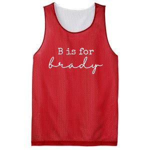 B Is For Brady Mesh Reversible Basketball Jersey Tank