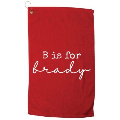 B Is For Brady Golf Towel
