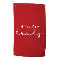 B Is For Brady Golf Towel